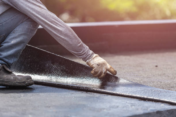 Professional Emergency Waterproofing technician working in Commiskey, IN